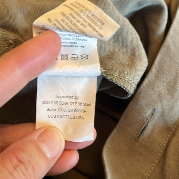 Molly Bracken Khaki Jumpsuit Utility 
Size 1X - Picture 9 of 13